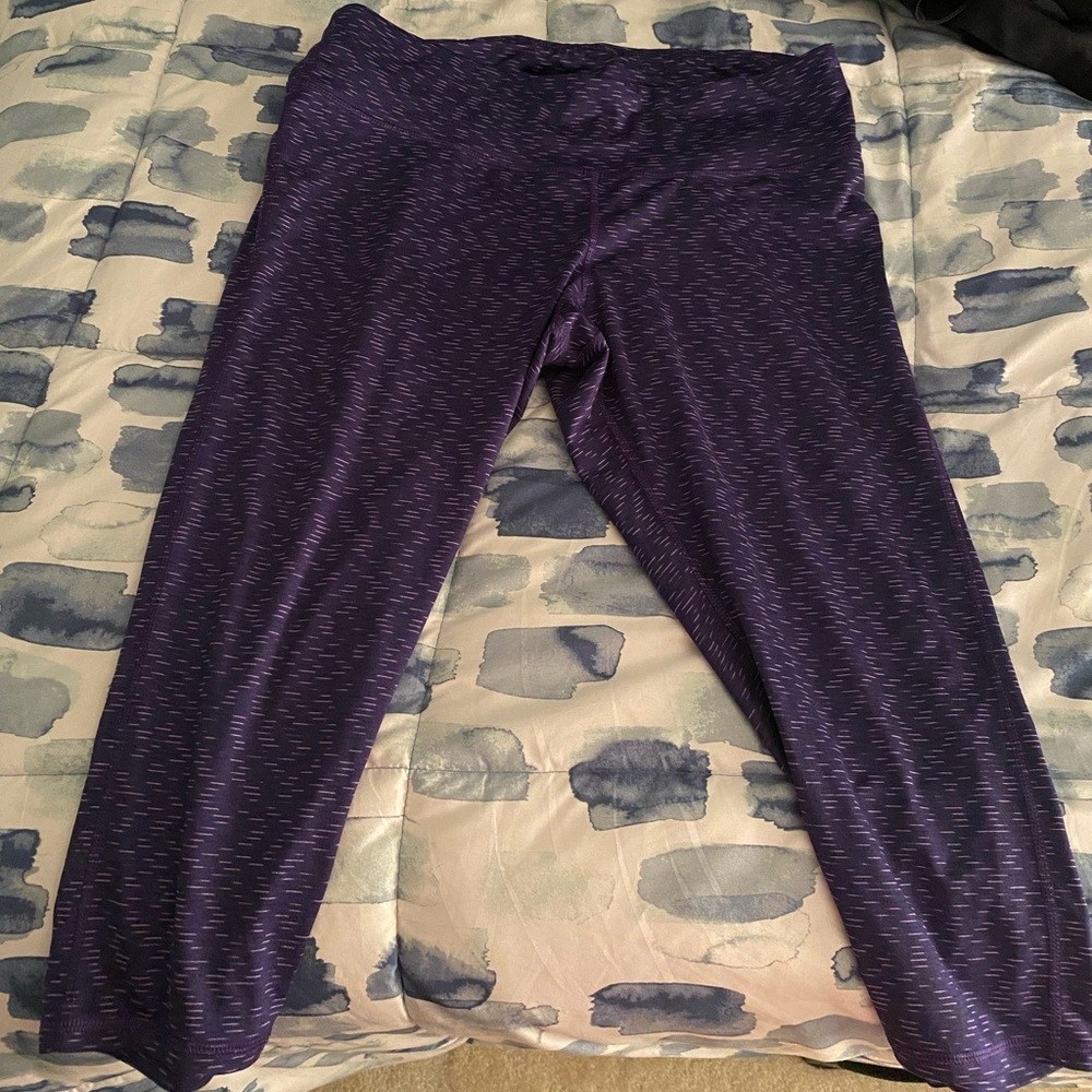 champion purple workout leggings